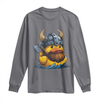 Rubber Duck Viking Warrior Norse Mythology Long Sleeve Shirt - Wonder Print Shop