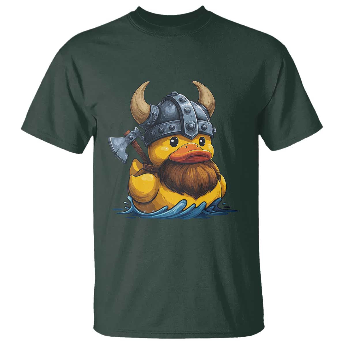 Rubber Duck Viking Warrior Norse Mythology T Shirt - Wonder Print Shop