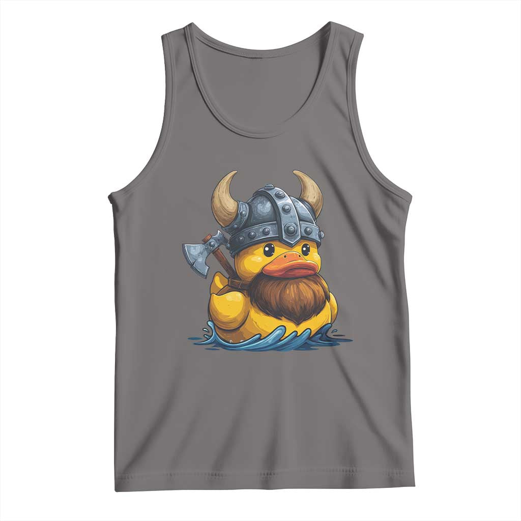 Rubber Duck Viking Warrior Norse Mythology Tank Top - Wonder Print Shop