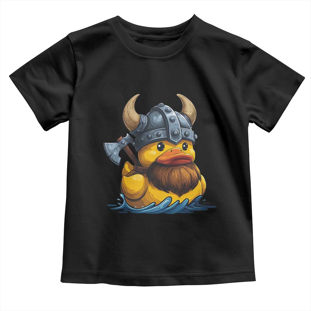 Rubber Duck Viking Warrior Norse Mythology Toddler T Shirt - Wonder Print Shop