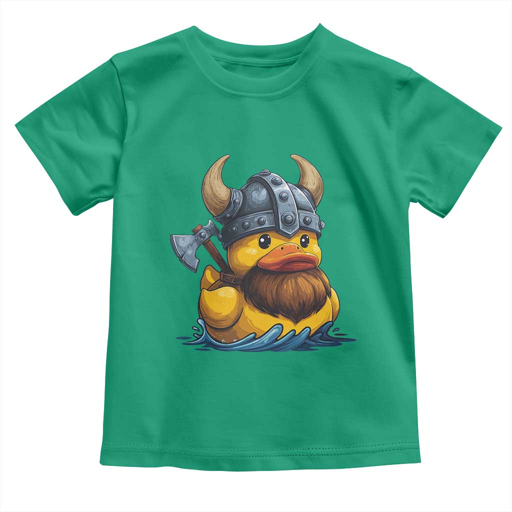 Rubber Duck Viking Warrior Norse Mythology Toddler T Shirt - Wonder Print Shop