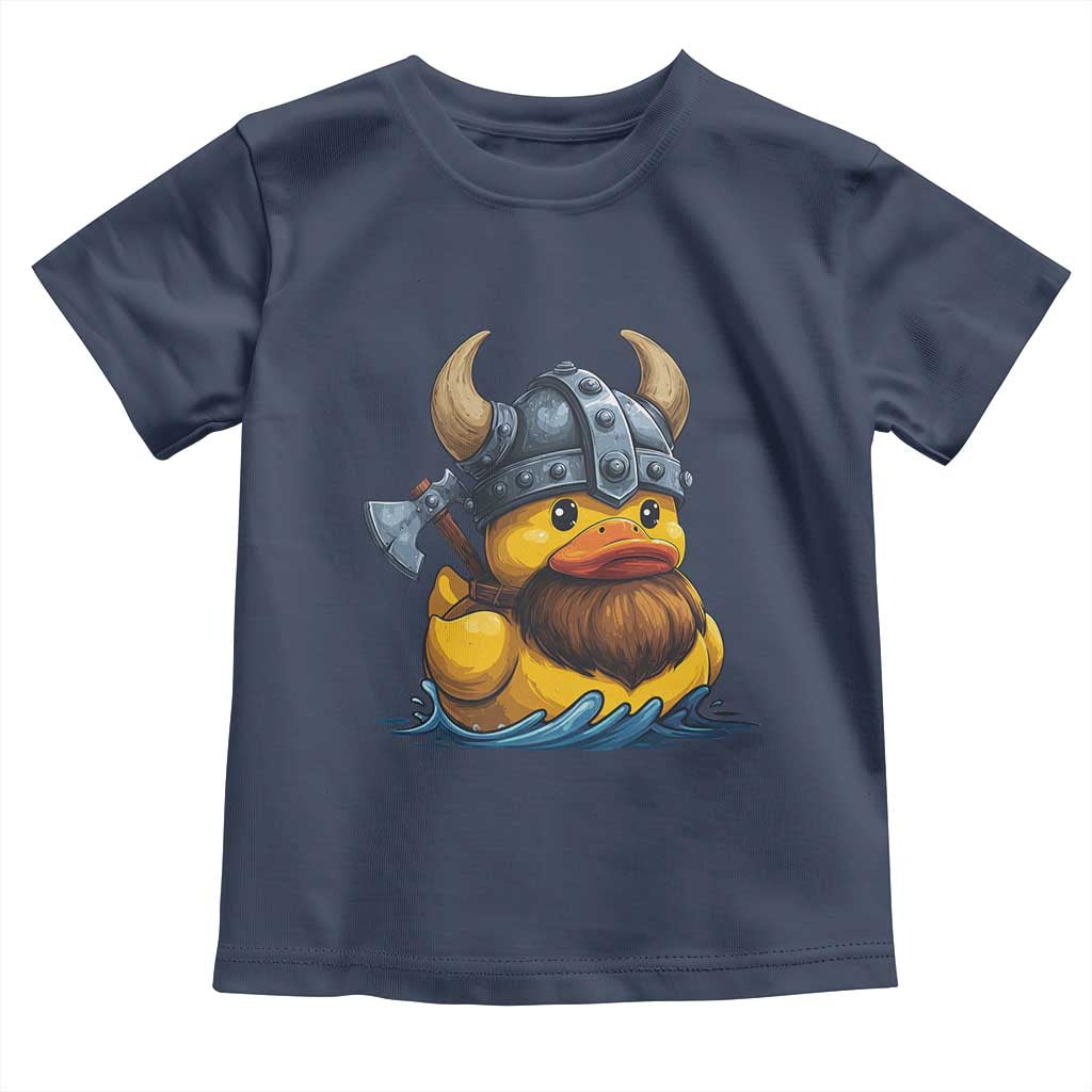Rubber Duck Viking Warrior Norse Mythology Toddler T Shirt - Wonder Print Shop