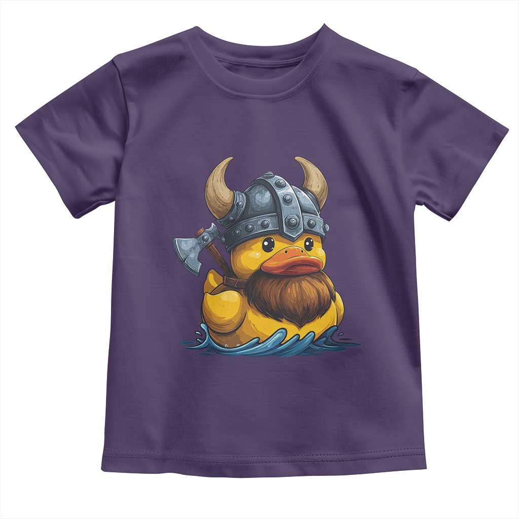 Rubber Duck Viking Warrior Norse Mythology Toddler T Shirt - Wonder Print Shop