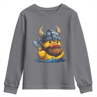 Rubber Duck Viking Warrior Norse Mythology Youth Sweatshirt - Wonder Print Shop