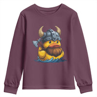 Rubber Duck Viking Warrior Norse Mythology Youth Sweatshirt - Wonder Print Shop