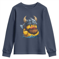 Rubber Duck Viking Warrior Norse Mythology Youth Sweatshirt - Wonder Print Shop