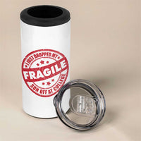Fragile I Just Dropped My Son Off At College 4 in 1 Can Cooler Tumbler Drop Off Parents Vintage Star - Wonder Print Shop
