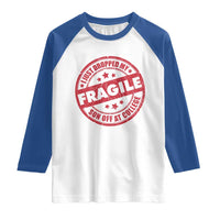 Fragile I Just Dropped My Son Off At College Raglan Shirt Drop Off Parents Vintage Star - Wonder Print Shop