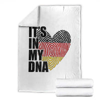 German Pride Throw Blanket It Is In My DNA Patriotic Germany Flag - Wonder Print Shop
