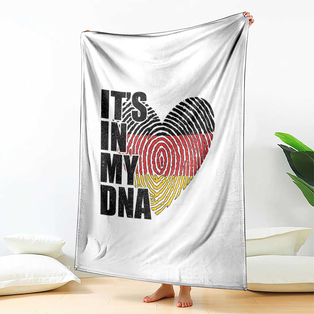 German Pride Throw Blanket It Is In My DNA Patriotic Germany Flag - Wonder Print Shop