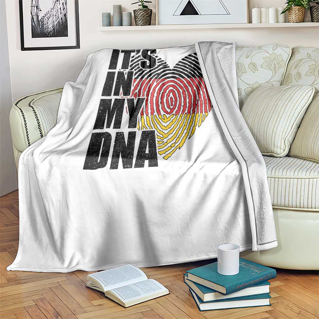 German Pride Throw Blanket It Is In My DNA Patriotic Germany Flag - Wonder Print Shop