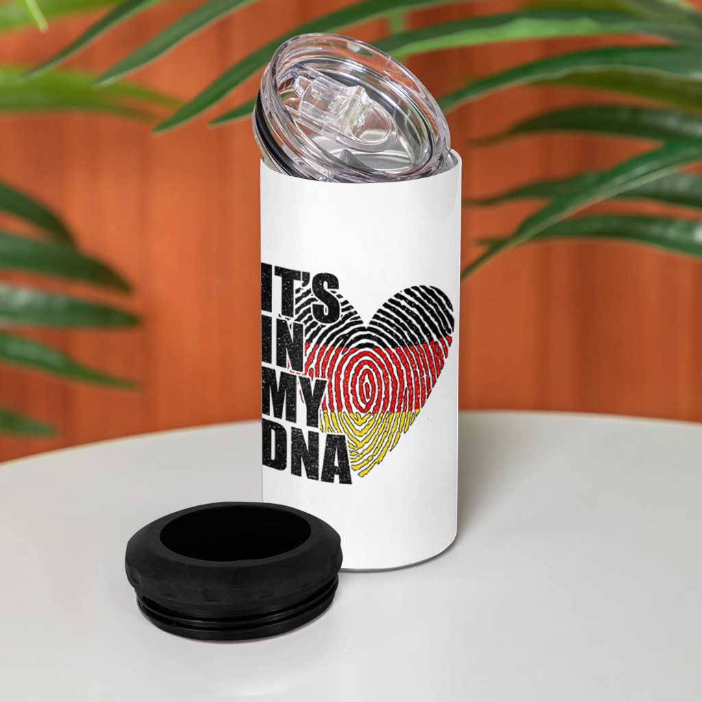 German Pride 4 in 1 Can Cooler Tumbler It Is In My DNA Patriotic Germany Flag - Wonder Print Shop