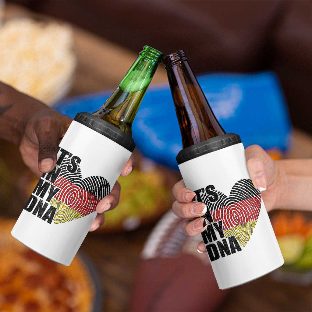 German Pride 4 in 1 Can Cooler Tumbler It Is In My DNA Patriotic Germany Flag - Wonder Print Shop