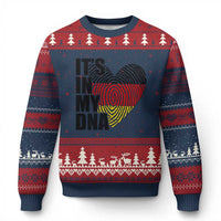 German Pride Ugly Christmas Sweater It Is In My DNA Patriotic Germany Flag - Wonder Print Shop