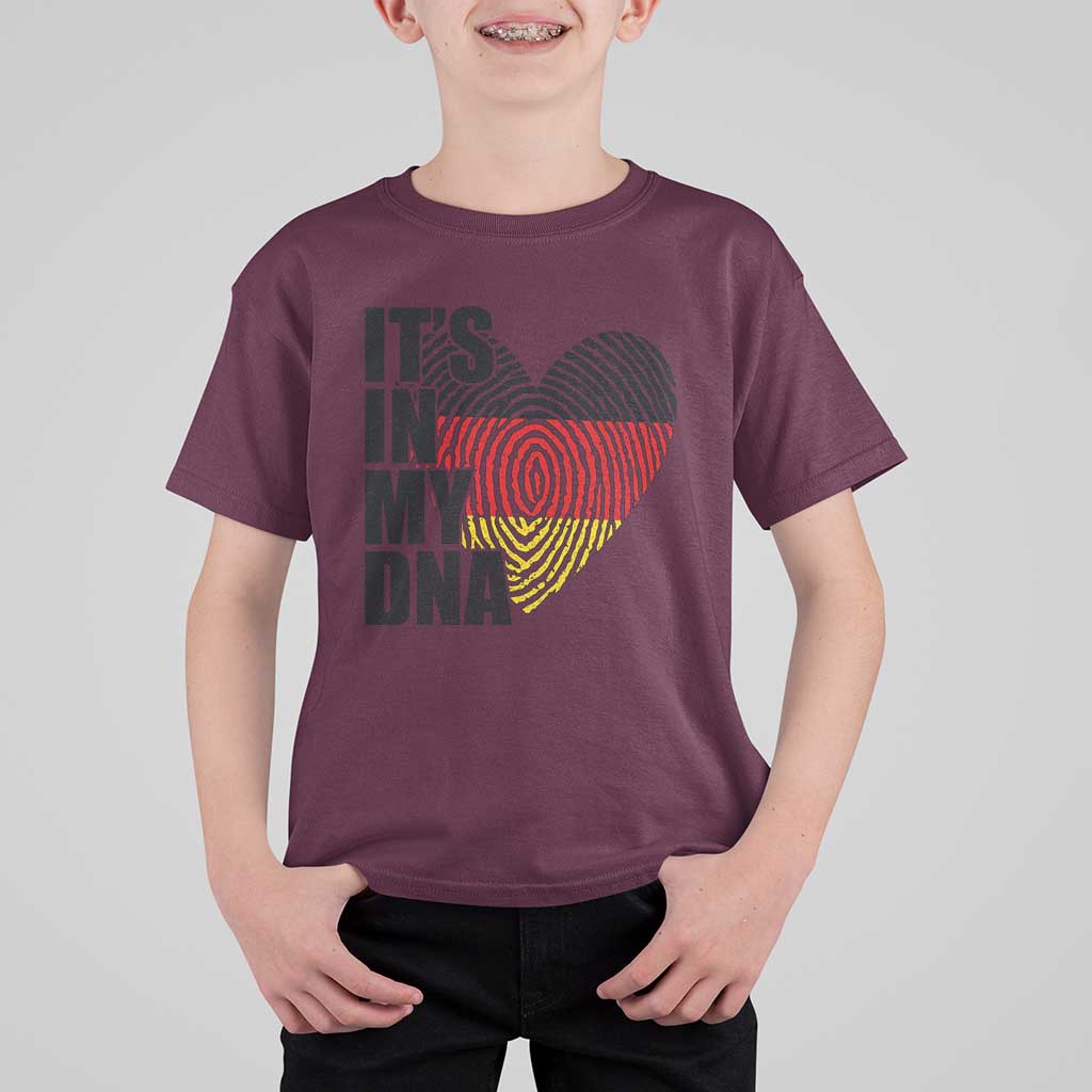 German Pride T Shirt For Kid It Is In My DNA Patriotic Germany Flag - Wonder Print Shop