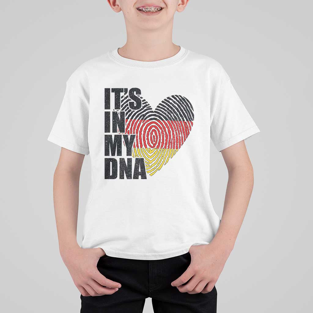 German Pride T Shirt For Kid It Is In My DNA Patriotic Germany Flag - Wonder Print Shop