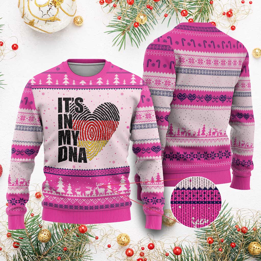 German Pride Ugly Christmas Sweater It Is In My DNA Patriotic Germany Flag TS11