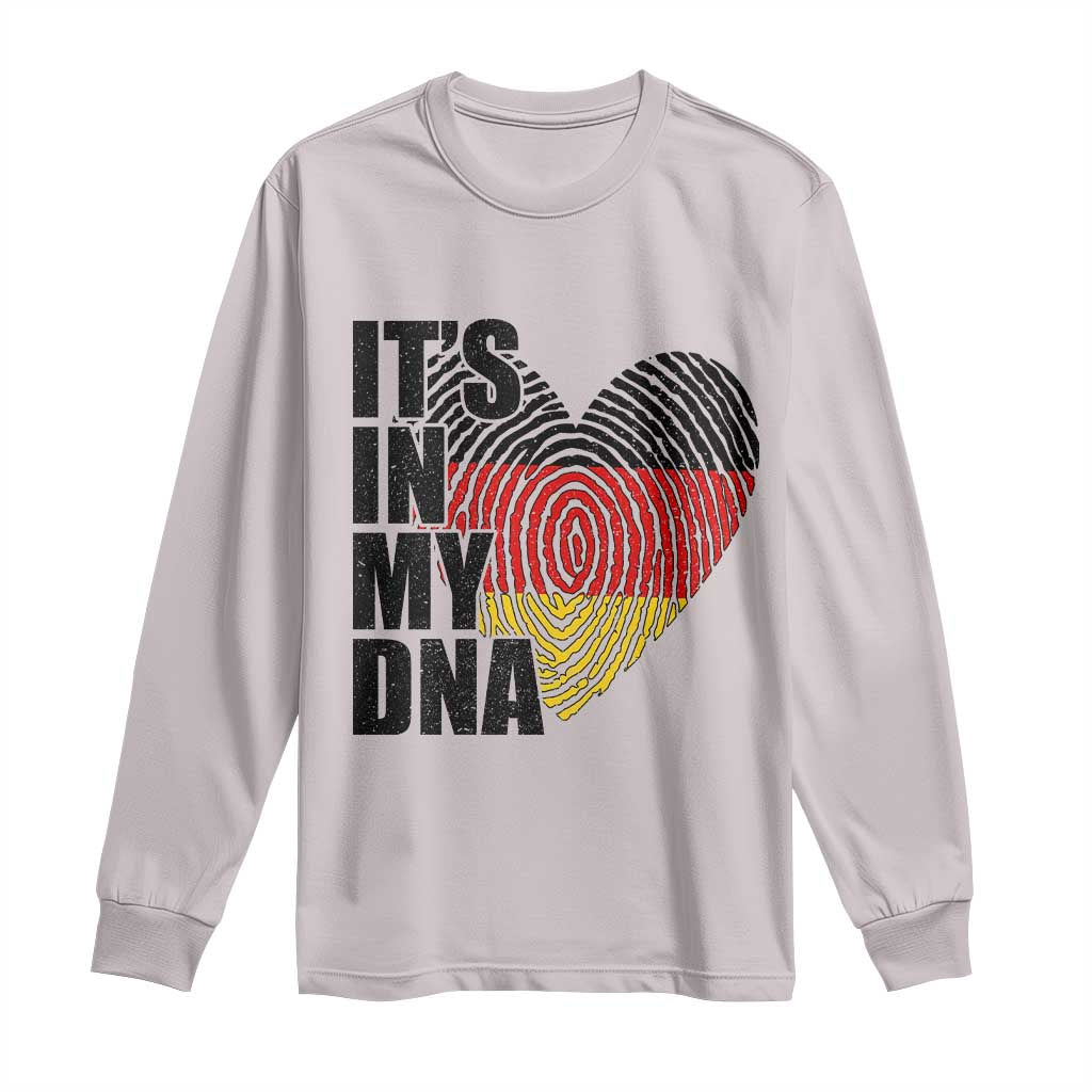 German Pride Long Sleeve Shirt It Is In My DNA Patriotic Germany Flag - Wonder Print Shop