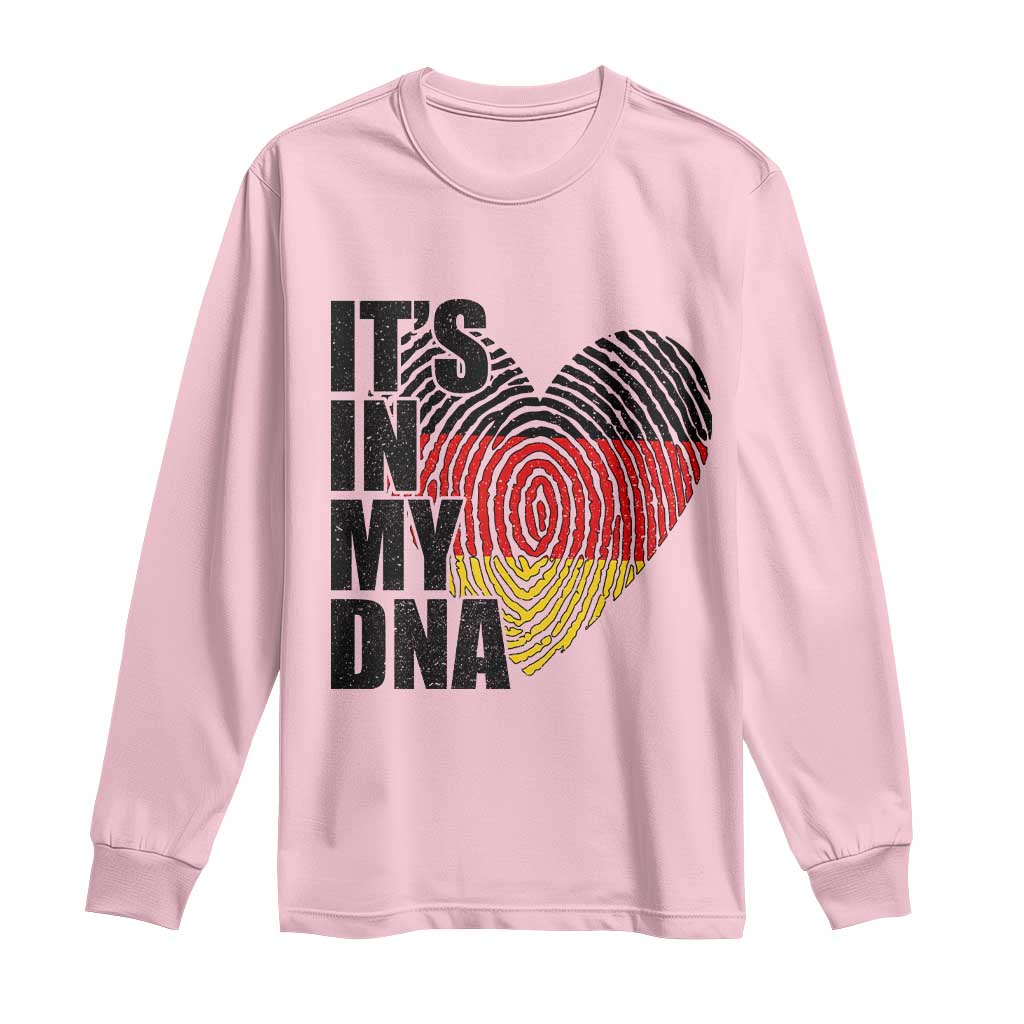 German Pride Long Sleeve Shirt It Is In My DNA Patriotic Germany Flag - Wonder Print Shop