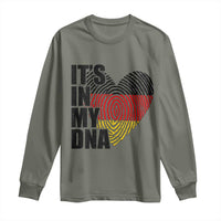 German Pride Long Sleeve Shirt It Is In My DNA Patriotic Germany Flag - Wonder Print Shop