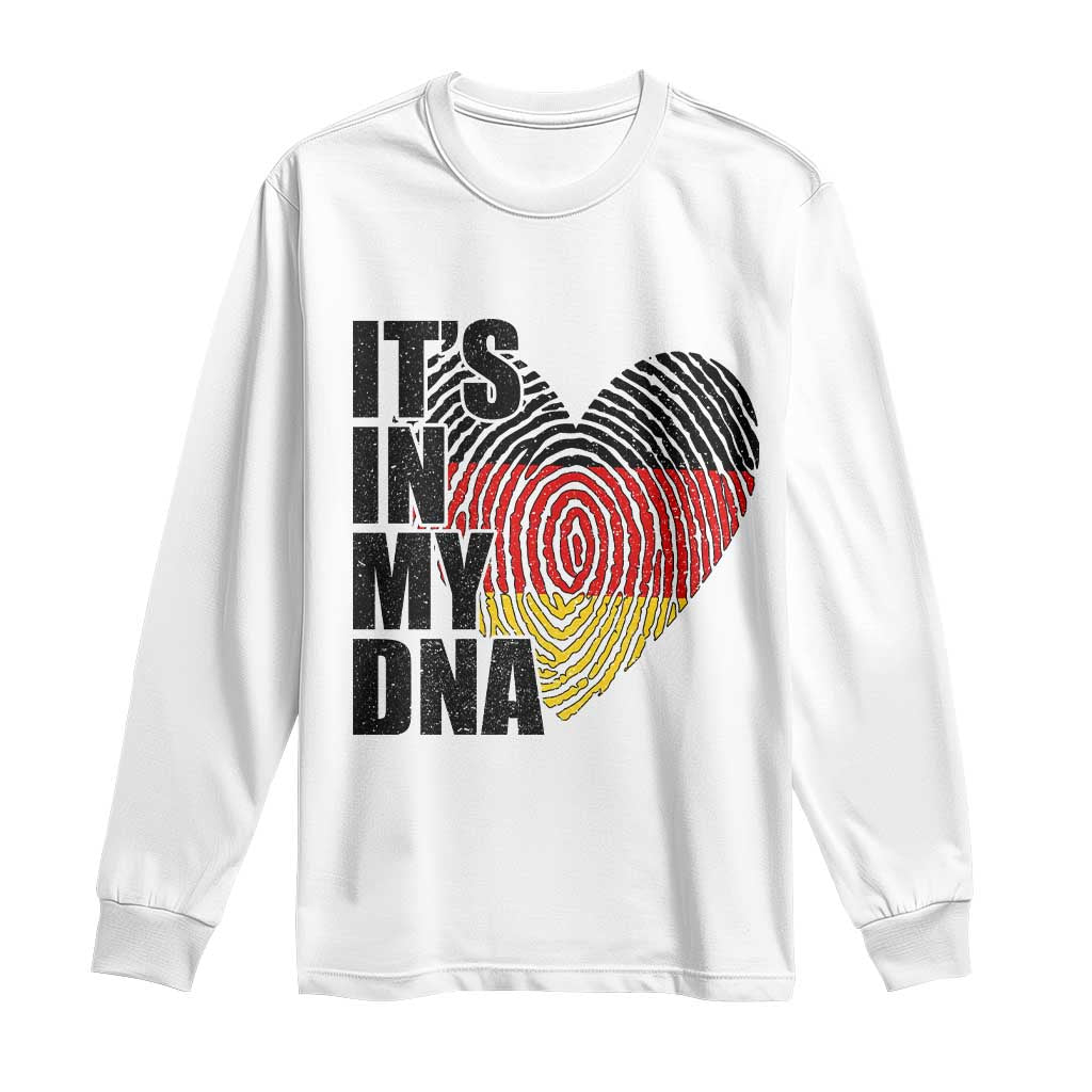 German Pride Long Sleeve Shirt It Is In My DNA Patriotic Germany Flag - Wonder Print Shop
