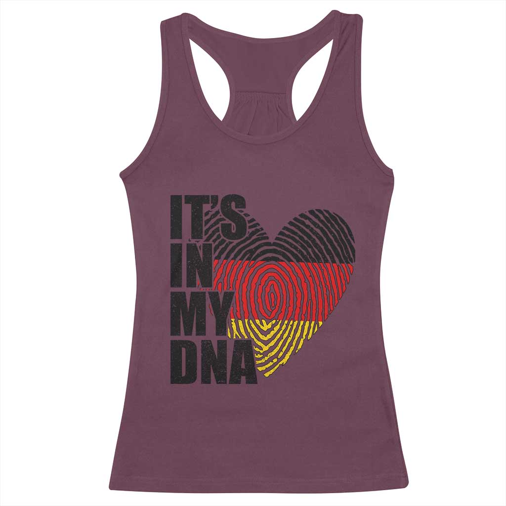 German Pride Racerback Tank Top It Is In My DNA Patriotic Germany Flag - Wonder Print Shop