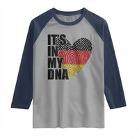 German Pride Raglan Shirt It Is In My DNA Patriotic Germany Flag - Wonder Print Shop