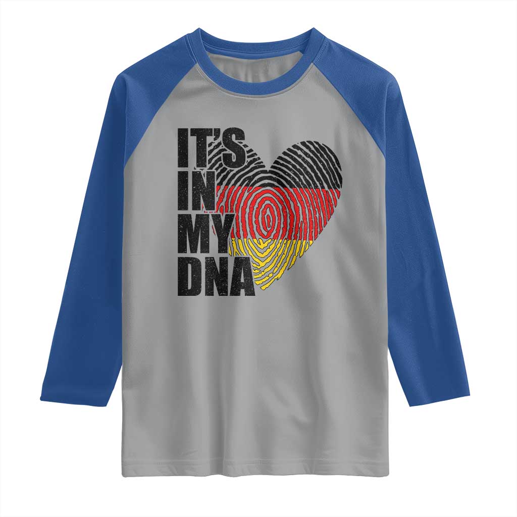German Pride Raglan Shirt It Is In My DNA Patriotic Germany Flag - Wonder Print Shop