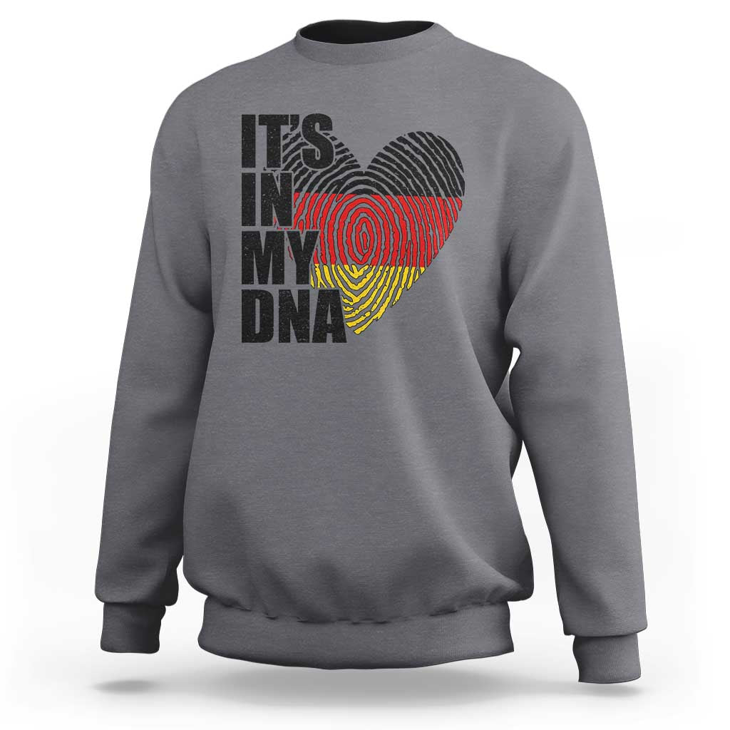 German Pride Sweatshirt It Is In My DNA Patriotic Germany Flag - Wonder Print Shop