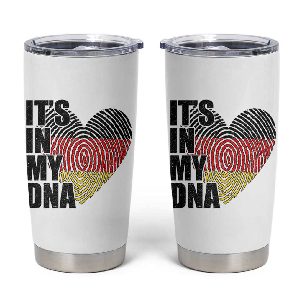 German Pride Tumbler Cup It Is In My DNA Patriotic Germany Flag - Wonder Print Shop