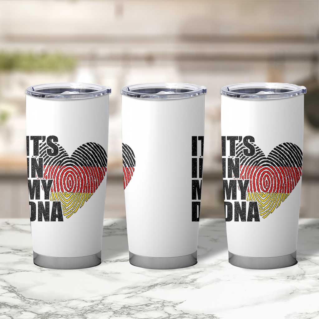 German Pride Tumbler Cup It Is In My DNA Patriotic Germany Flag - Wonder Print Shop