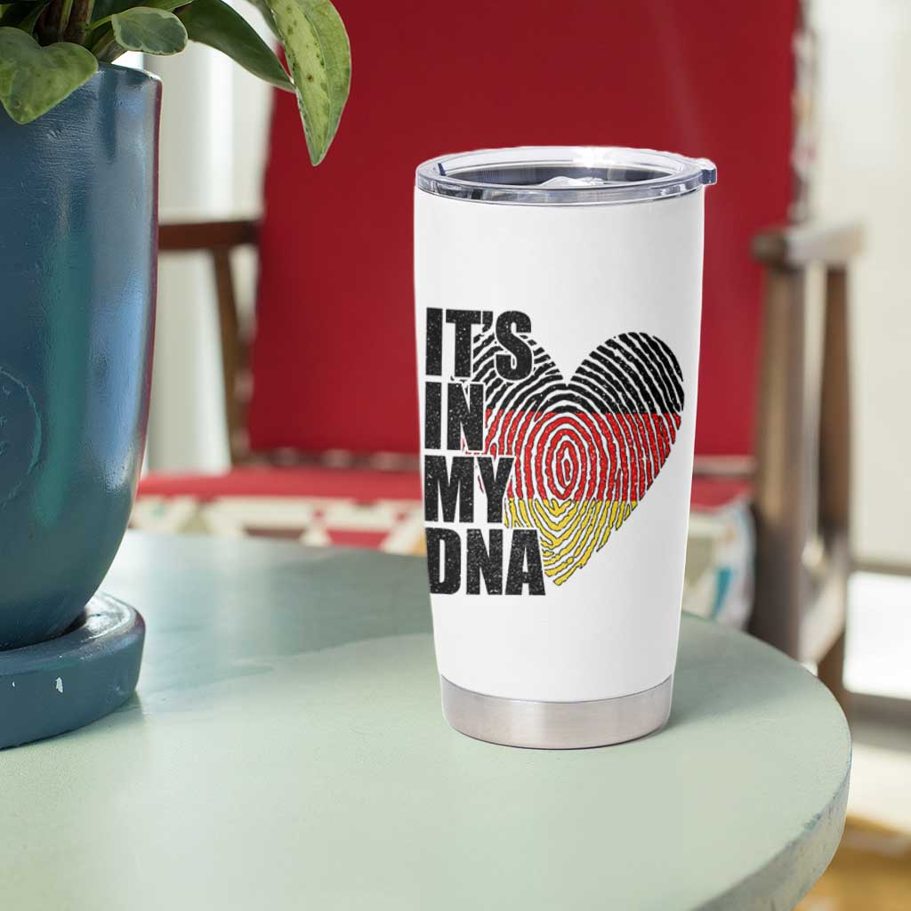 German Pride Tumbler Cup It Is In My DNA Patriotic Germany Flag - Wonder Print Shop