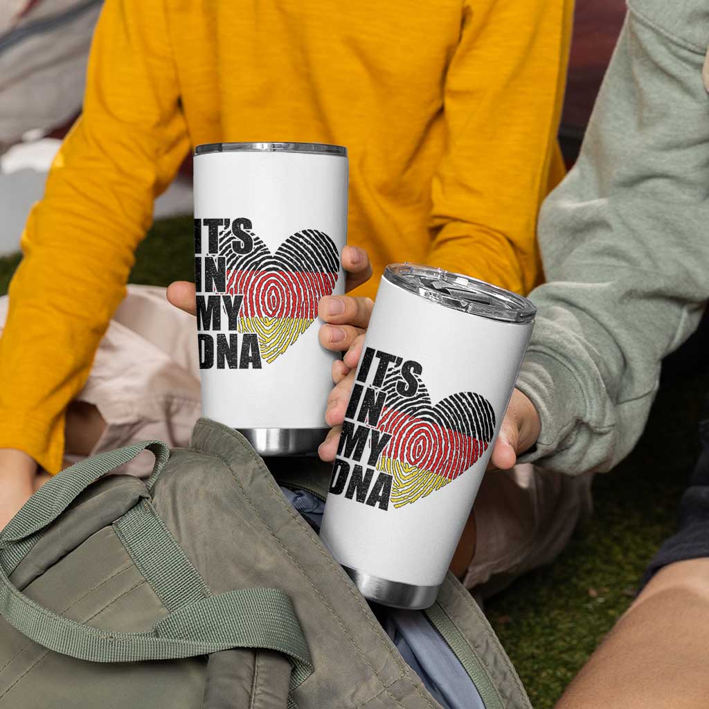 German Pride Tumbler Cup It Is In My DNA Patriotic Germany Flag - Wonder Print Shop