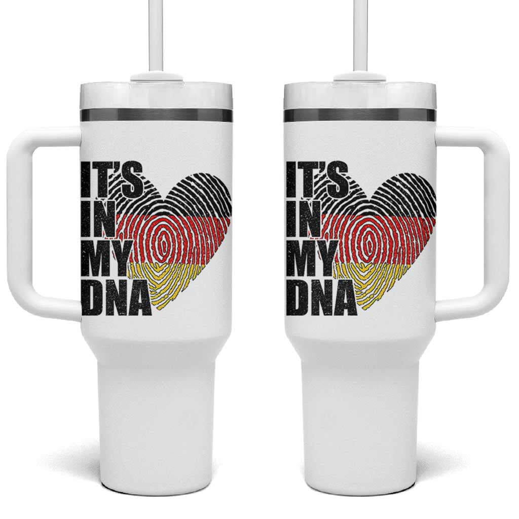 German Pride Tumbler With Handle It Is In My DNA Patriotic Germany Flag - Wonder Print Shop