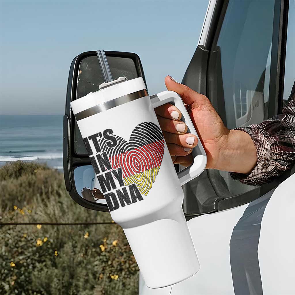 German Pride Tumbler With Handle It Is In My DNA Patriotic Germany Flag - Wonder Print Shop