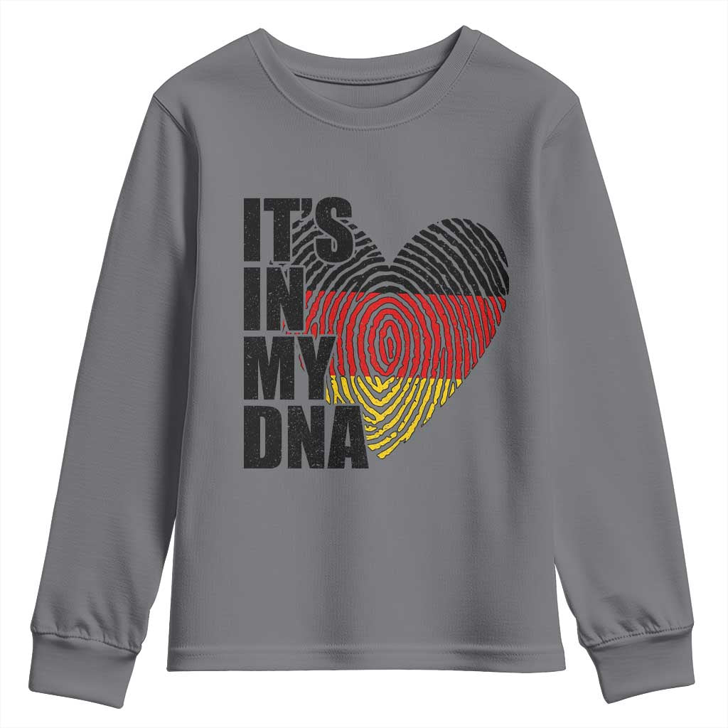 German Pride Youth Sweatshirt It Is In My DNA Patriotic Germany Flag - Wonder Print Shop