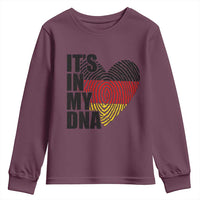 German Pride Youth Sweatshirt It Is In My DNA Patriotic Germany Flag - Wonder Print Shop
