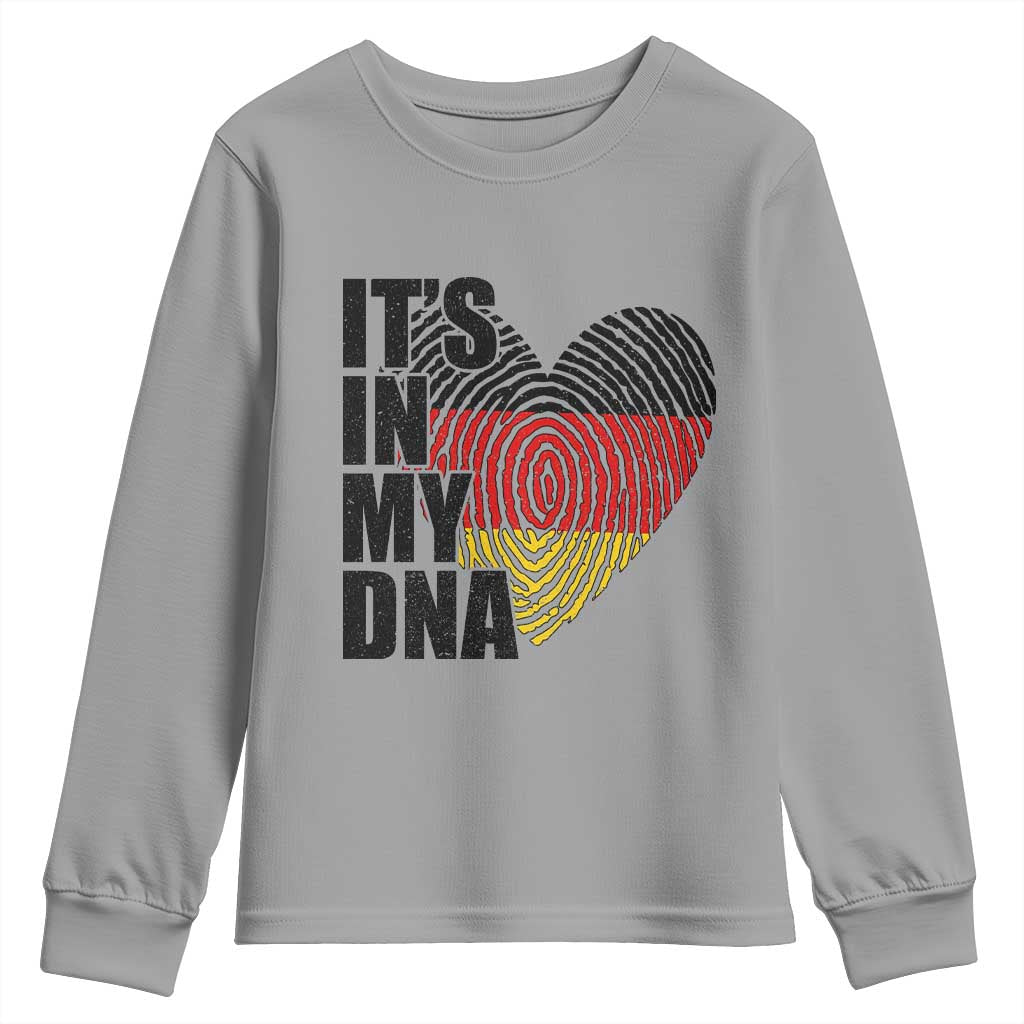 German Pride Youth Sweatshirt It Is In My DNA Patriotic Germany Flag - Wonder Print Shop