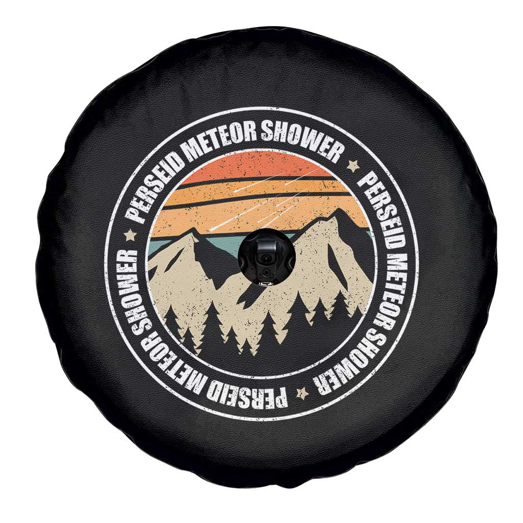 Perseid Meteor Shower Spare Tire Cover Shooting Stars Astronomy Vintage Retro Mountain - Wonder Print Shop