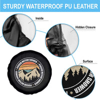 Perseid Meteor Shower Spare Tire Cover Shooting Stars Astronomy Vintage Retro Mountain - Wonder Print Shop