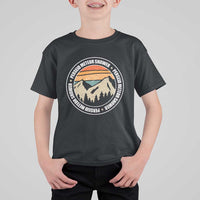 Perseid Meteor Shower T Shirt For Kid Shooting Stars Astronomy Vintage Retro Mountain - Wonder Print Shop