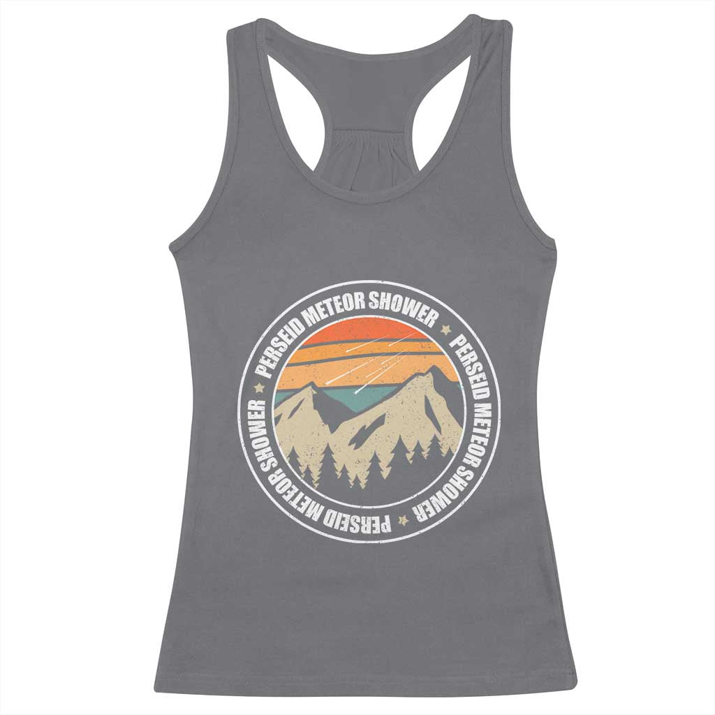 Perseid Meteor Shower Racerback Tank Top Shooting Stars Astronomy Vintage Retro Mountain - Wonder Print Shop