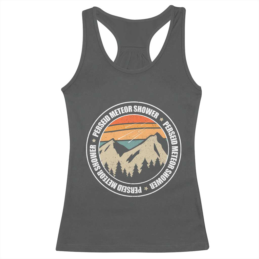 Perseid Meteor Shower Racerback Tank Top Shooting Stars Astronomy Vintage Retro Mountain - Wonder Print Shop