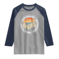 Perseid Meteor Shower Raglan Shirt Shooting Stars Astronomy Vintage Retro Mountain - Wonder Print Shop