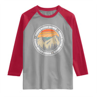 Perseid Meteor Shower Raglan Shirt Shooting Stars Astronomy Vintage Retro Mountain - Wonder Print Shop