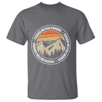 Perseid Meteor Shower T Shirt Shooting Stars Astronomy Vintage Retro Mountain - Wonder Print Shop
