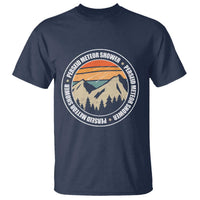 Perseid Meteor Shower T Shirt Shooting Stars Astronomy Vintage Retro Mountain - Wonder Print Shop