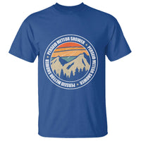 Perseid Meteor Shower T Shirt Shooting Stars Astronomy Vintage Retro Mountain - Wonder Print Shop