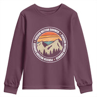 Perseid Meteor Shower Youth Sweatshirt Shooting Stars Astronomy Vintage Retro Mountain - Wonder Print Shop