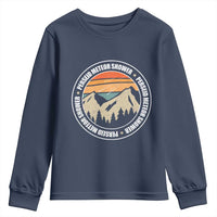 Perseid Meteor Shower Youth Sweatshirt Shooting Stars Astronomy Vintage Retro Mountain - Wonder Print Shop